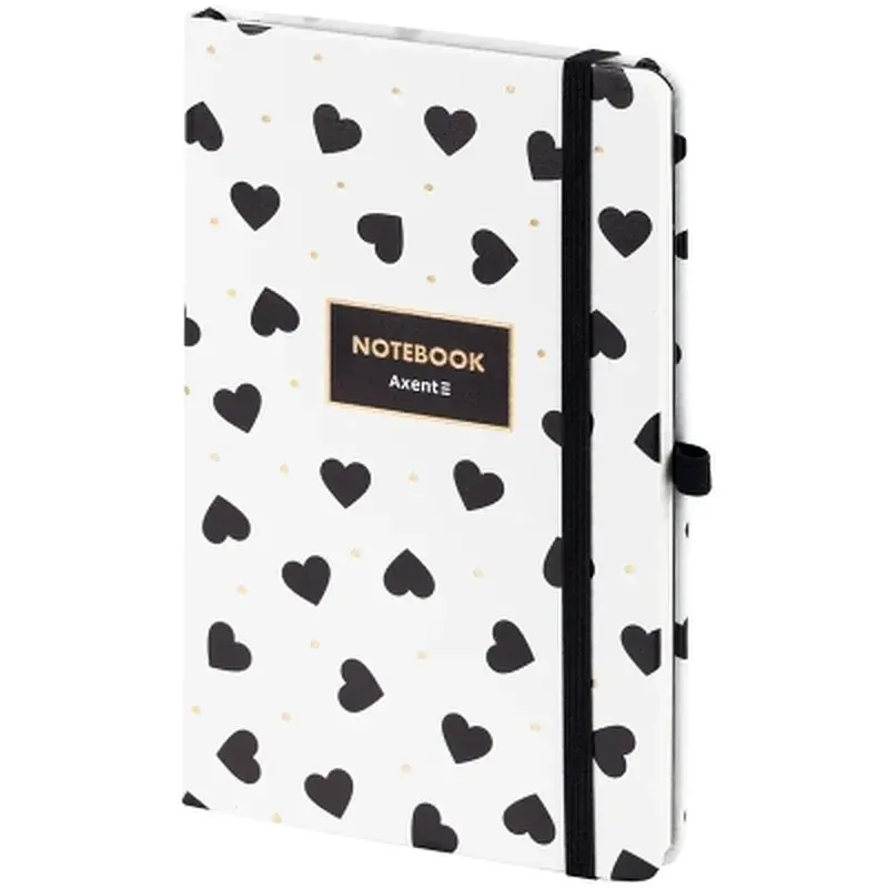 Книга записна Axent Partner Black&White, 125х195 мм, 96 аркушів, клітинка (8621-10-A) - фото 2