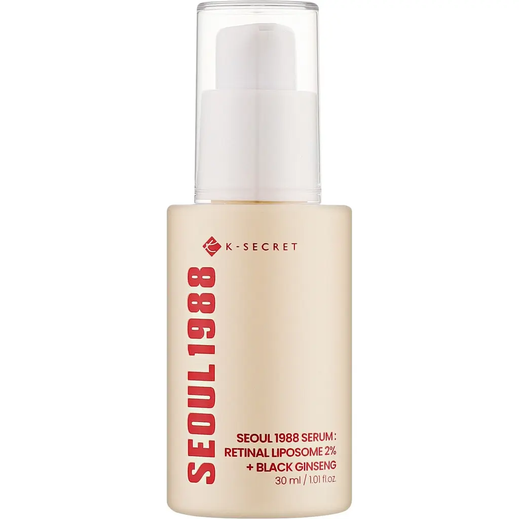 Сироватка для обличчя K-Secret Seoul 1988 Serum Retinal Liposome 2% + Black Ginseng антивікова 30 мл - фото 2