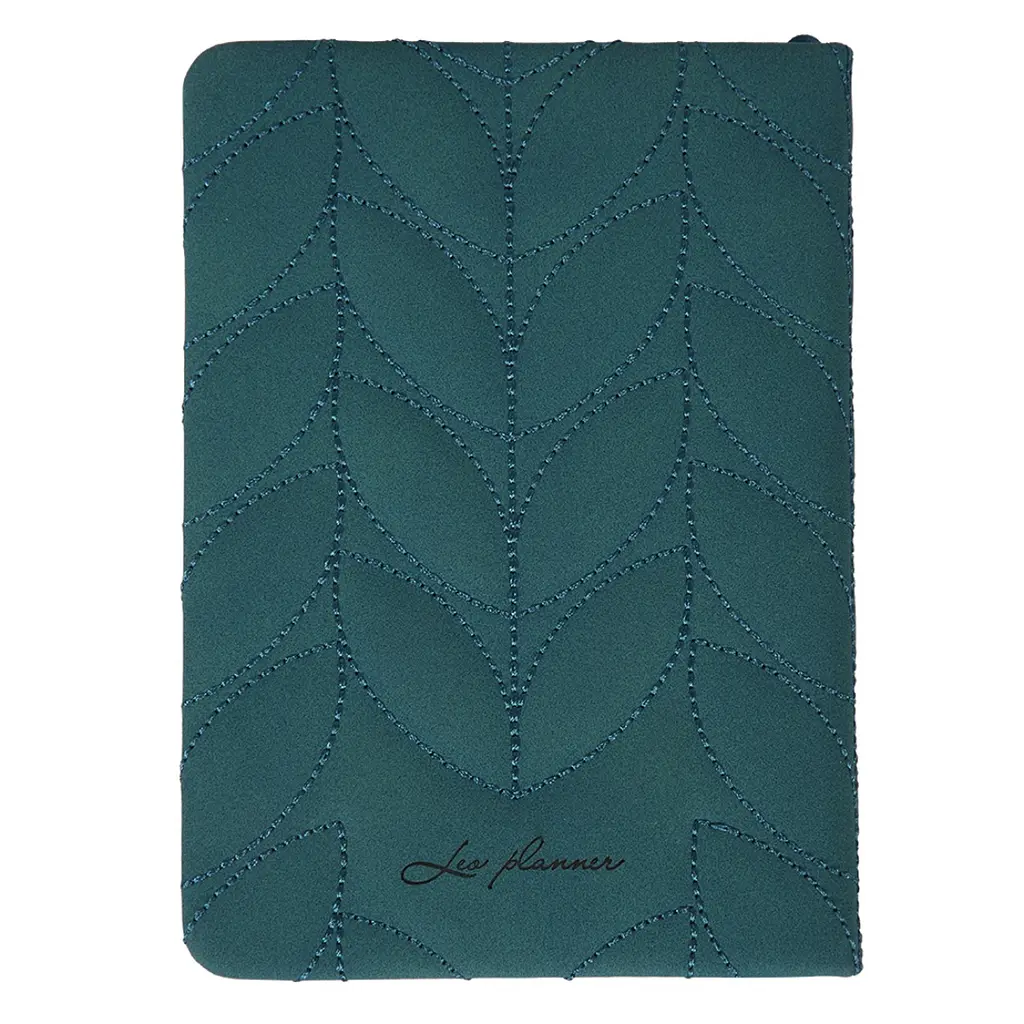 Дневник А6 Leo Planner недатированный Vibe жесткий темно-бирюзовый 320 страниц (252709) - фото 4