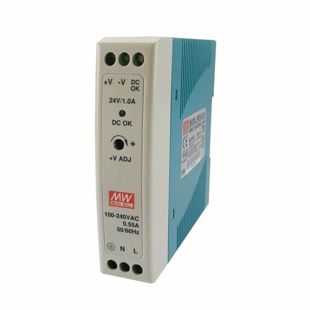 Блок живлення MDR-20-24 Mean Well на DIN-рейку (43-00514) - фото 4