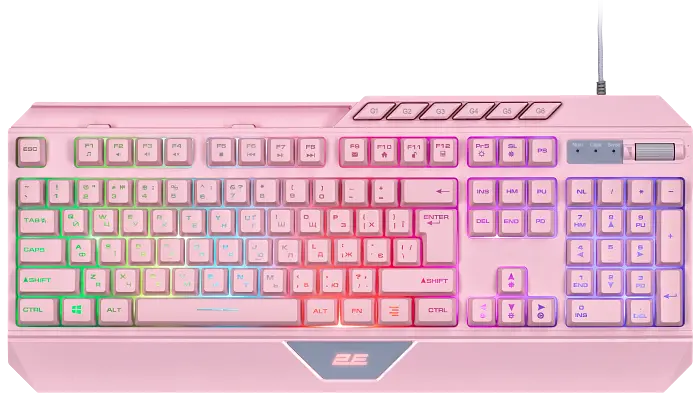 Клавіатура 2E Gaming KG315 RGB Pink (2E-KG315UPK) - фото 2