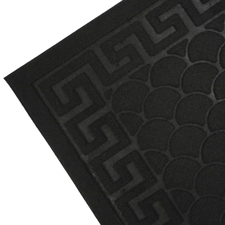 Килимок придверний Eco Fabric Луска без кромки чорний 45 х 75 см (4575-001) - фото 8