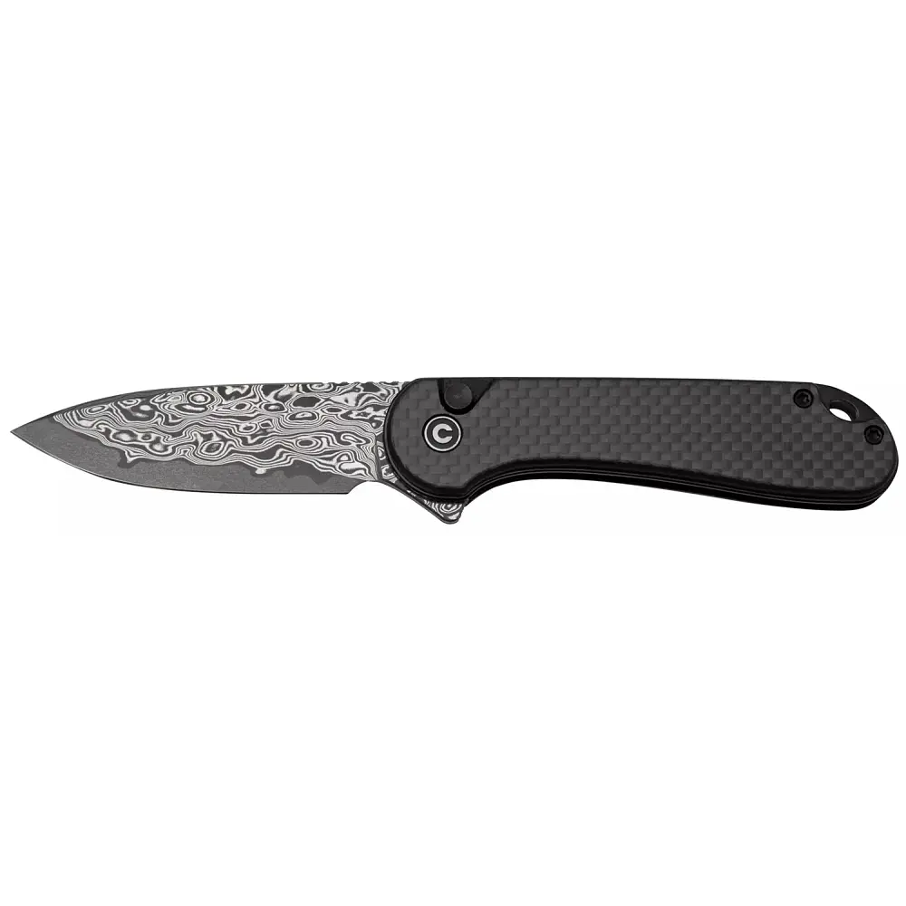 Ніж Civivi Elementum II Button Lock Damascus Black