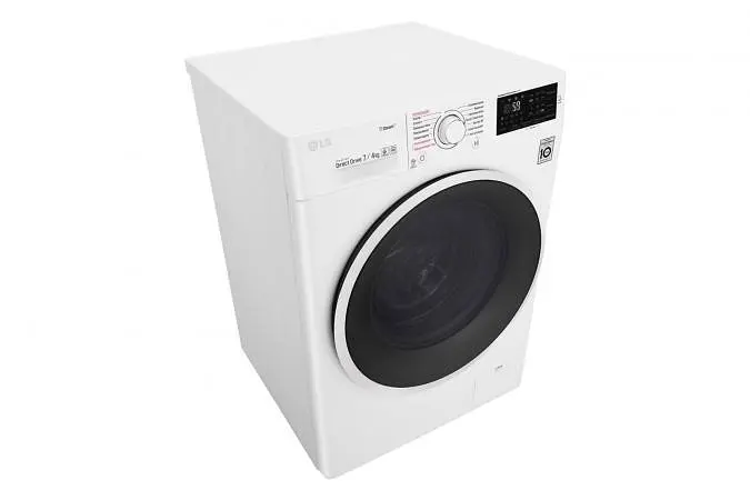 Прально-сушильна машина LG F2J6HG0W, 7кг (4кг), 1000, П, Пар, глибина 45см, Дисплей, Інвертор, Білий (F2J6HG0W) - фото 4