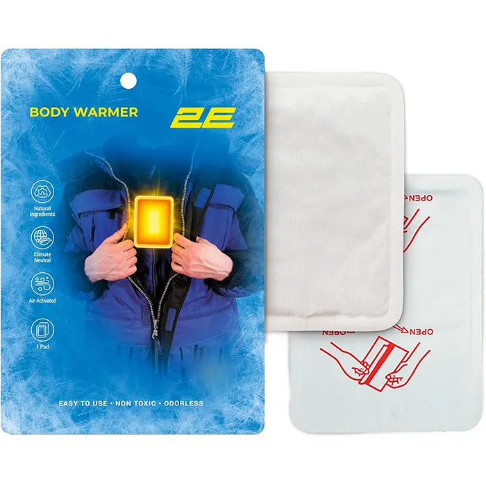 Грелка для тела 2E химическая M 130x100 мм до 24 часов - фото 2