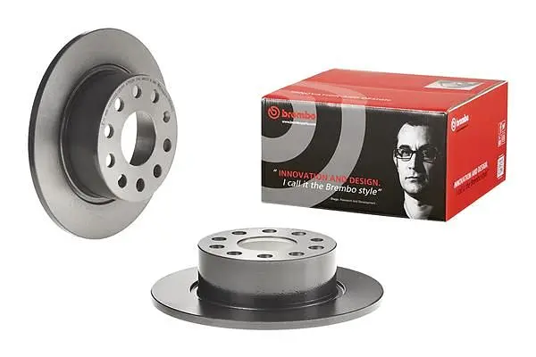 Диск гальмівний невентильований Skoda Octavia III 12-21р Brembo (08.D616.11) - фото 2