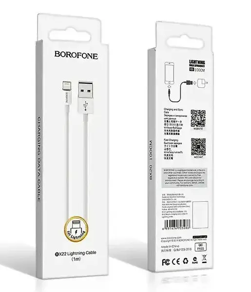 Кабель заряджання Borofone BX22 Bloom USB to Type-C 1м Білий - фото 3