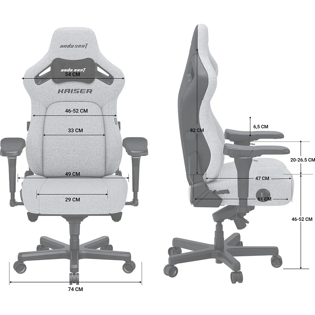 Геймерське крісло Anda Seat Kaiser 4 L Leather Zen Purple (AD12YDDC-L-20-V-PV/C) [121790] - фото 13