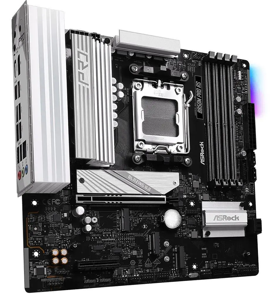 Материнська плата AsRock B850M PRO RS (B850M PRO RS) (Socket AM5, AMD B850, Micro-ATX) - фото 2