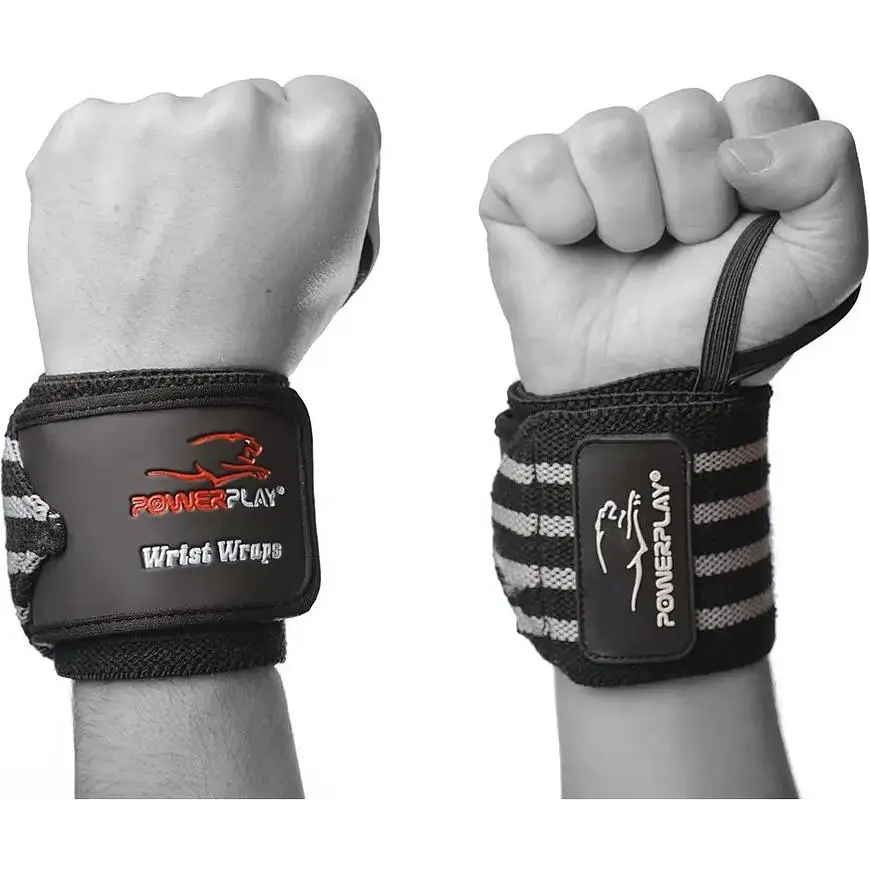 Бинти кистьові PowerPlay 3081 Black/Grey - фото 6