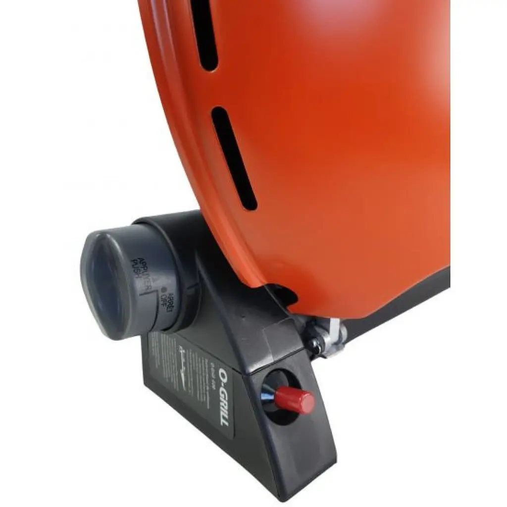 Портативный газовый гриль O-Grill 900 переносной, оранжевый + шланг в подарок! - фото 10