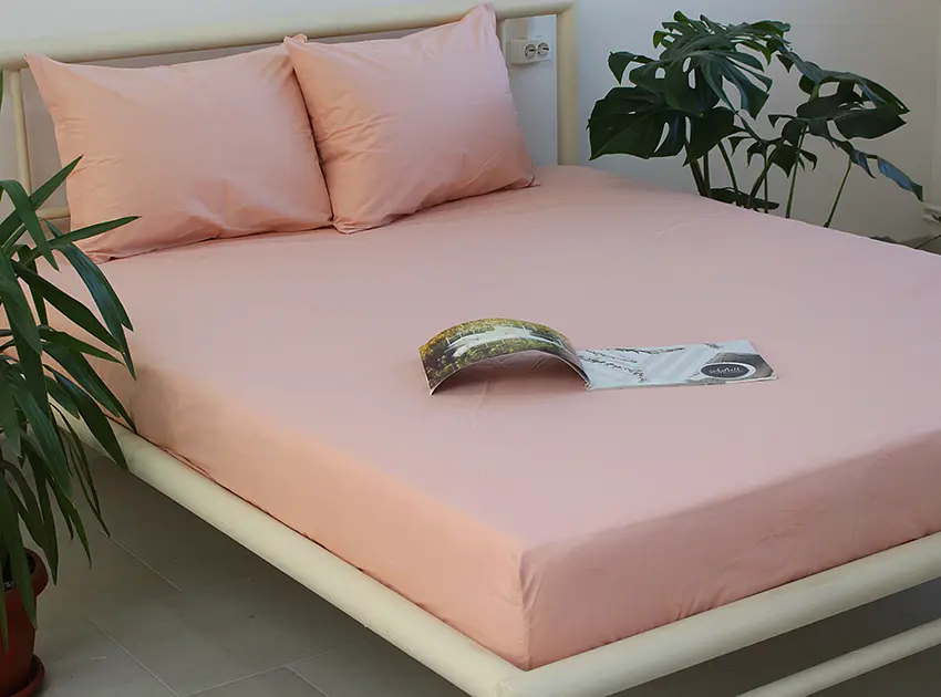 Простирадло на гумці + наволочки Pale Blush TAG tekstil 180х200х20 см pbe0040915
