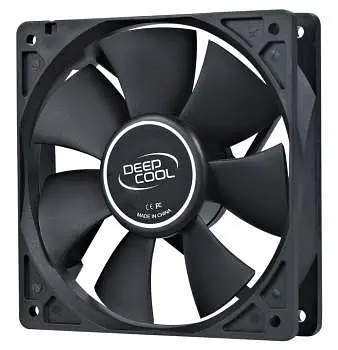 Вентилятор 120 мм, DeepCool XFAN 120, чорний, 120x120x25 мм, 1300 об/хв, 23.7 дБ, 3-pin/Molex, гідродинамічний підшипник