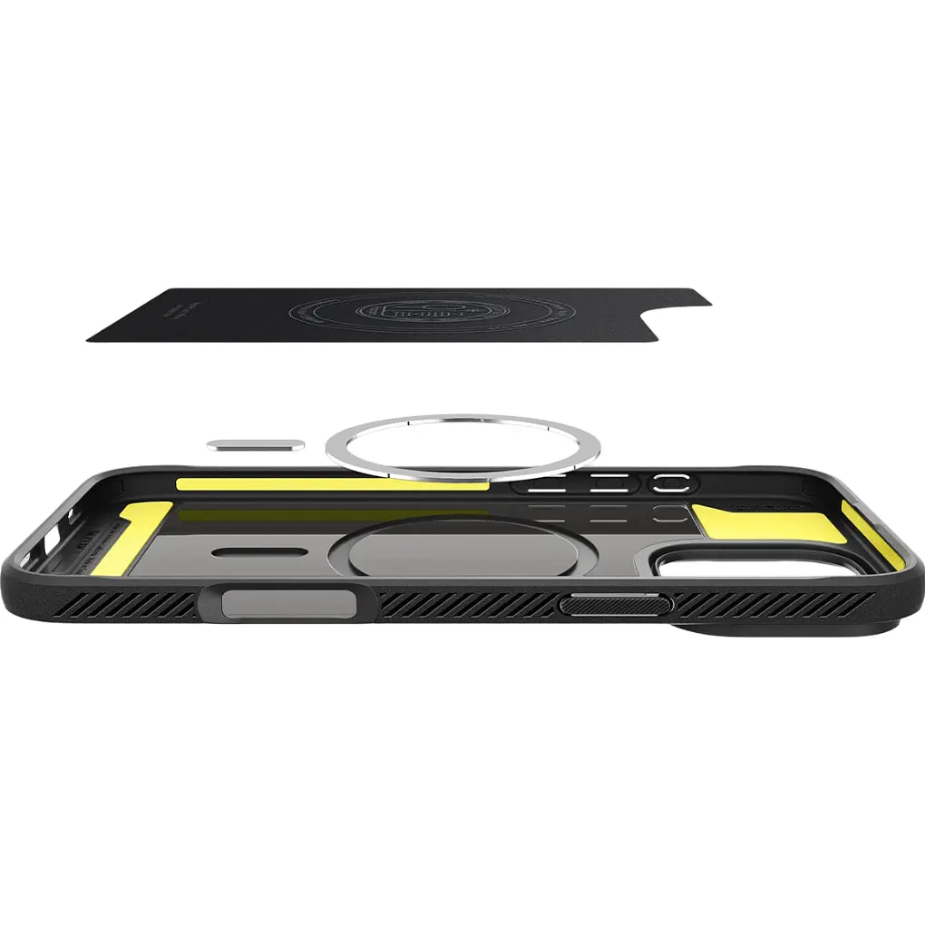 Чохол Spigen Rugged Armor with MagFit для Apple iPhone 16 Pro Matte Black (ACS08115) [115489] - фото 7