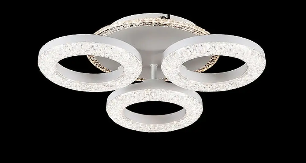 Люстра стельова LED Splendid Ray L2722/3, 70W, білий, метал, акрил, сучасний стиль з пультом і димером - фото 5
