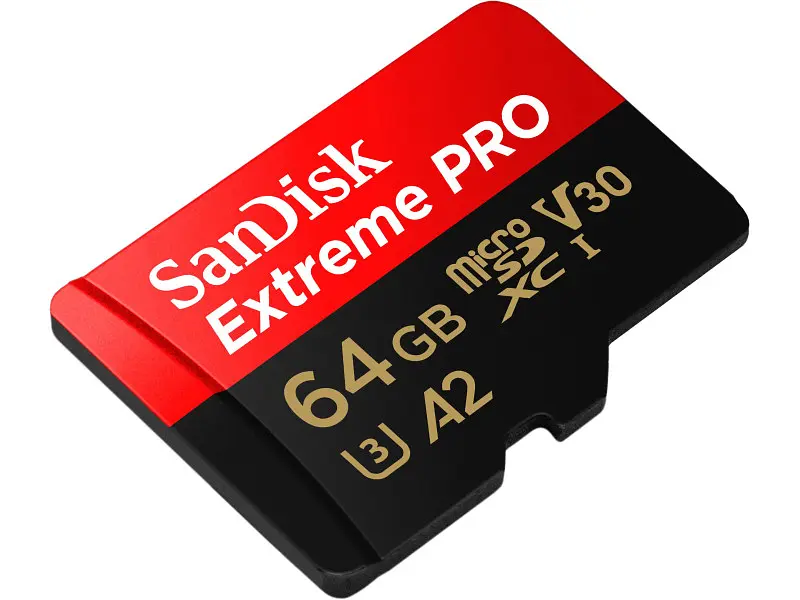 Карта пам'яті SanDisk Extreme Pro microSDXC UHS-I U3 + SD Adapter 64 GB (SDSQXCU-064G-GN6MA) - фото 3