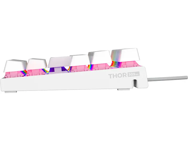 Клавіатура Genesis Thor 303 TKL RGB Outemu Peach Silent White (NKG-2063) - фото 6