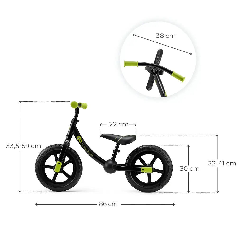 Біговел Kinderkraft 2Way Next Off Road Black (KR2WAY25BLK0000) - фото 2