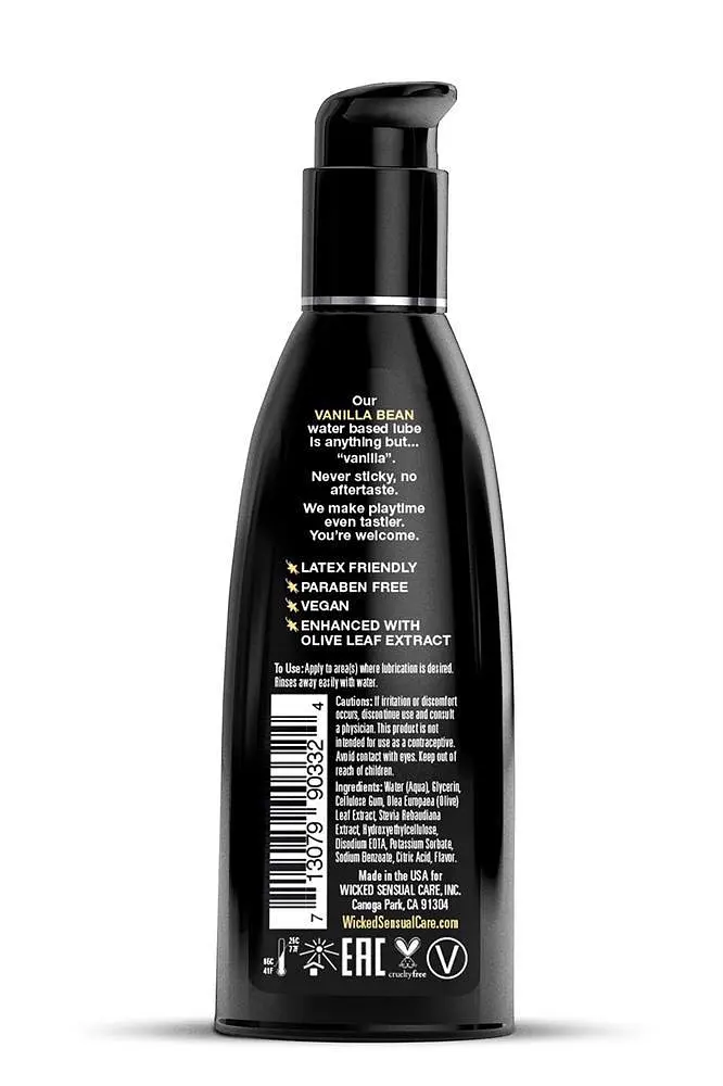 Лубрикант на водній основі Wicked Aqua Vanilla Bean, 60 мл - фото 2