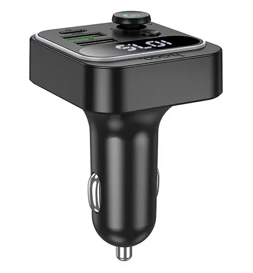 Автомобільний FM модулятор (трансмітер) Hoco E86 2хUSB Type-C PD48W + QC3.0 - фото 4