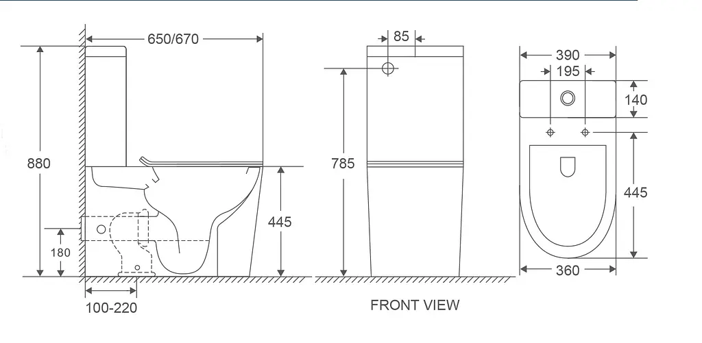 Унитаз-компакт Mixxus Premium Bevel-0402-R 670x390x880 мм, Rimless MP6474, Белый - фото 2