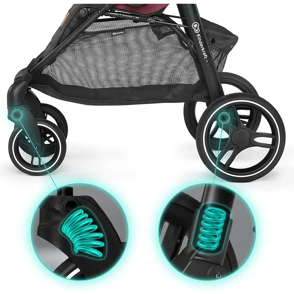 Прогулянкова коляска Kinderkraft Grande 2020 сіра (00-00158726) - фото 7