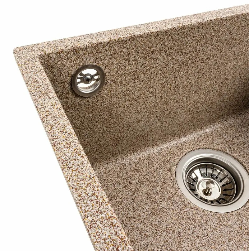 Кухонна мийка Platinum 4040 RUBA матова карамель (SP000040838) - фото 4
