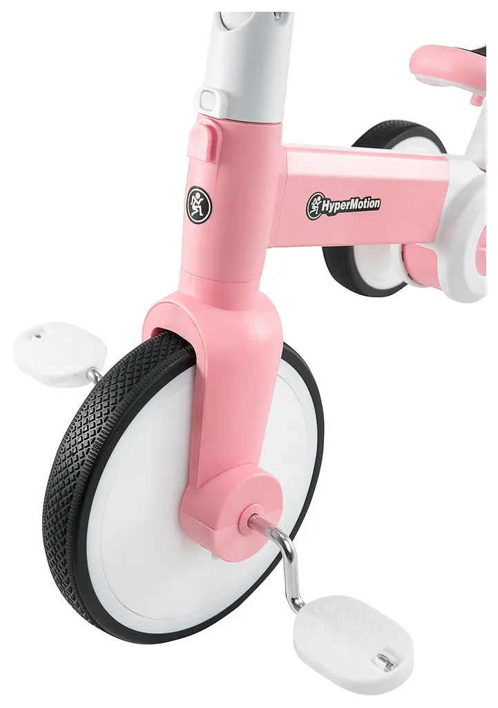 Дитячий триколісний велосипед HyperMotion Tobi Rocket з батьківською ручкою 17 см 20 см pink (TOBI ROCKET HYP PINK) - фото 11