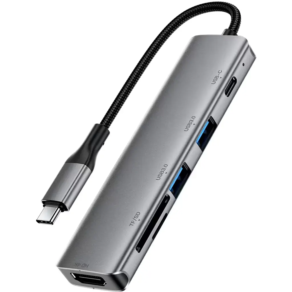 Док-станція Acefast J18 USB 3.0 Type-C 6-in-1