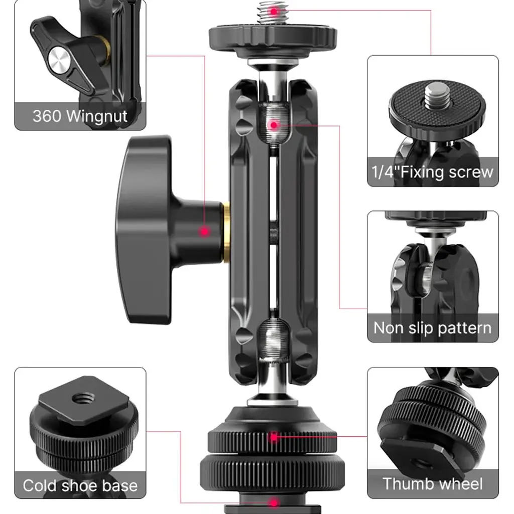 Шарнирное крепление на камеру Ulanzi R098 [109244] - фото 6