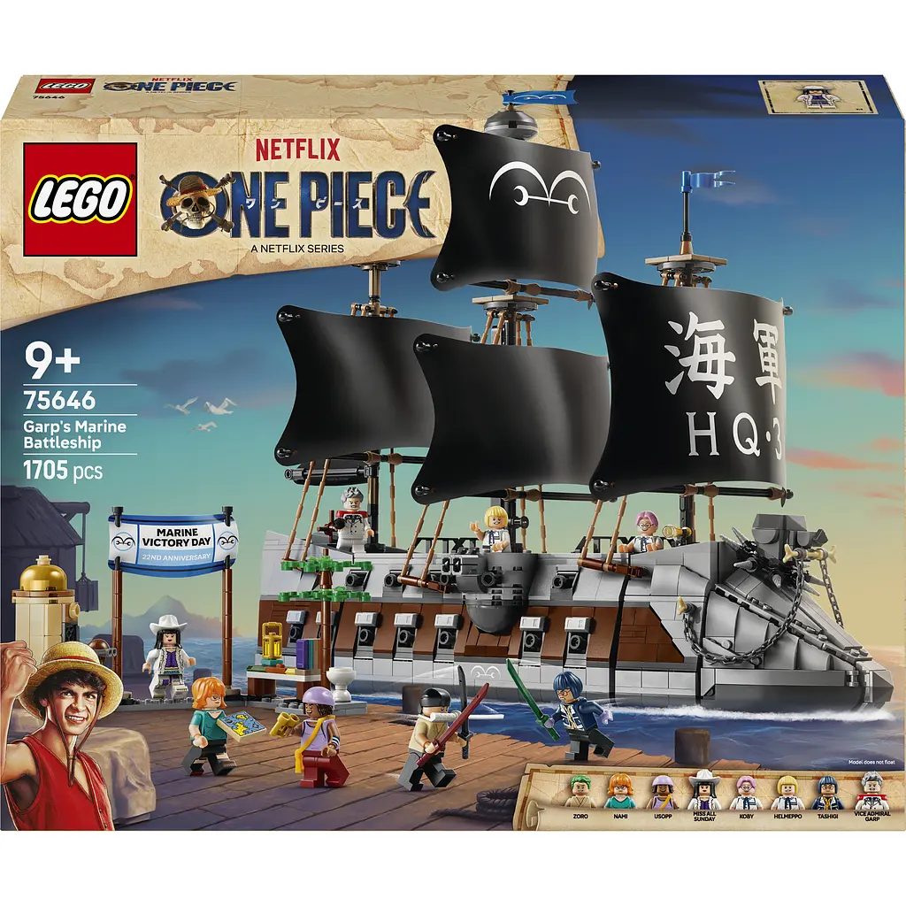 Конструктор LEGO One Piece Морський бойовий корабель Ґарпа 1705 ел. (75646) - фото 3
