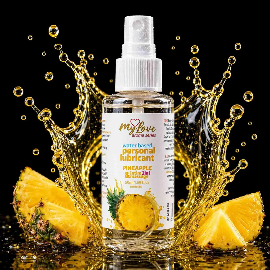Лубрикант Boys Of Toys MyLove Aroma Series IntimMassage Pineapple 2в1 та масажний гель, 50 мл - фото 2
