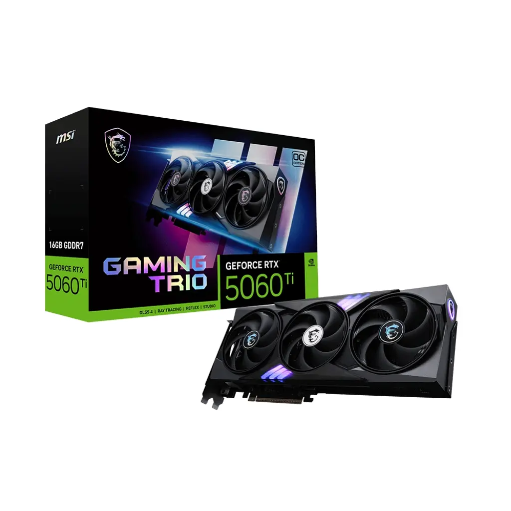 Відеокарта MSI GeForce RTX5060Ti 16Gb GAMING TRIO OC (RTX 5060 Ti 16G GAMING TRIO OC) - фото 7