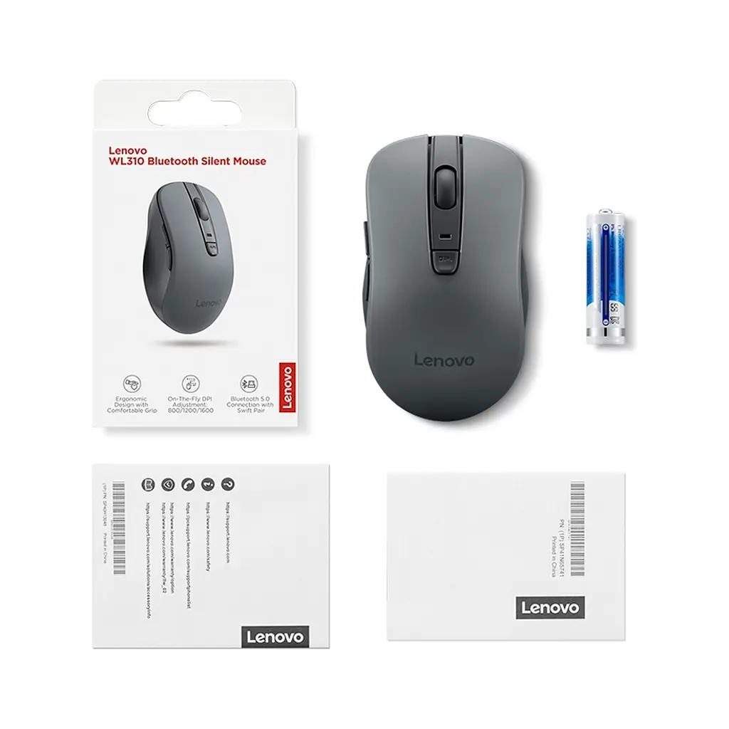 Мишка Lenovo WL310 Silent Bluetooth Grey (GY51Q65621) - фото 7