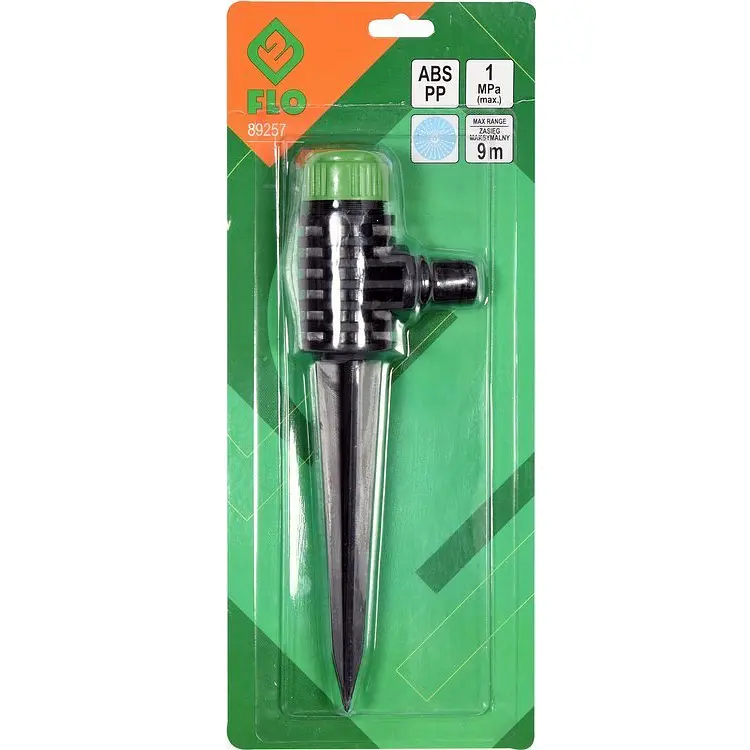 Зрошувач Flo на кілочку 1/2" радіус 9 м тиск 1 MPa (89257) - фото 3