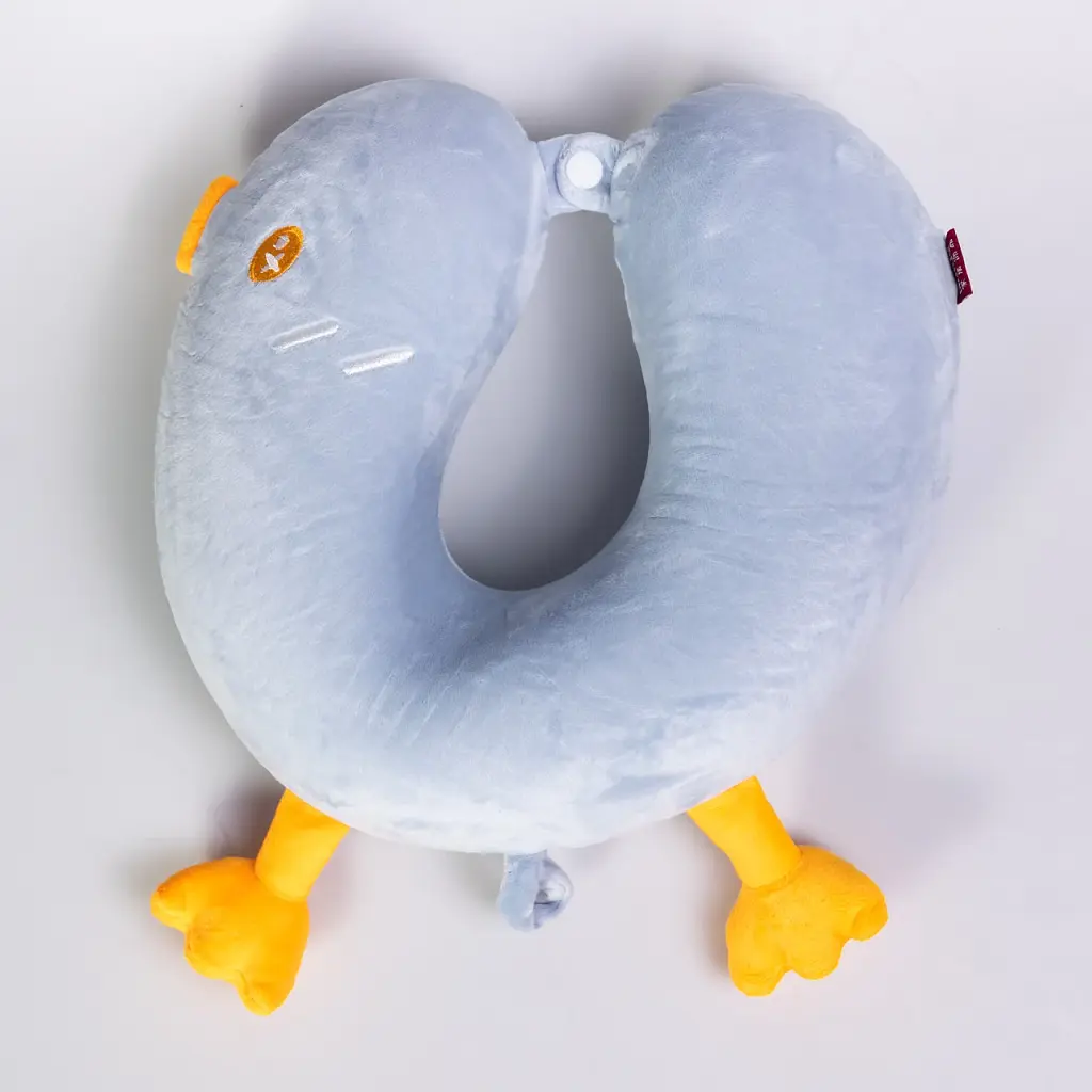 Подушка для шиї Yiwu Duck Memory Foam U-подібна 30х30 см блакитна