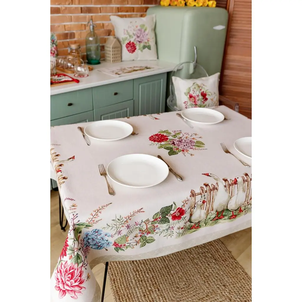 Скатертина Прованс Гуси прямокутна 180х135 см (34097) - фото 9