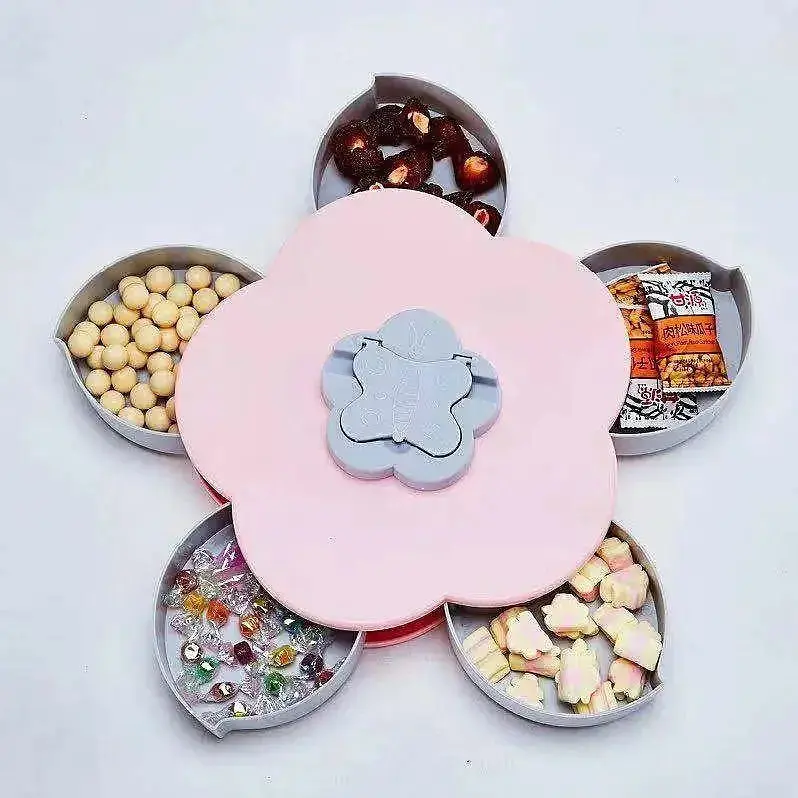 Тарелка - вращающаяся органайзе манежница фруктовница Flower Candy Box - фото 4