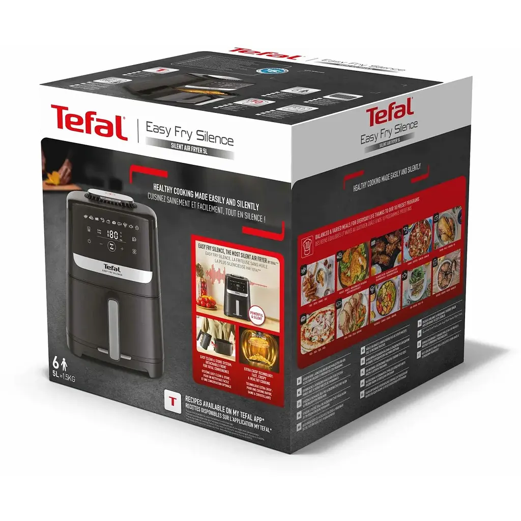 Мультипіч Tefal Easy Fry Silence 1670 Вт чорна (EY5528E0) - фото 3