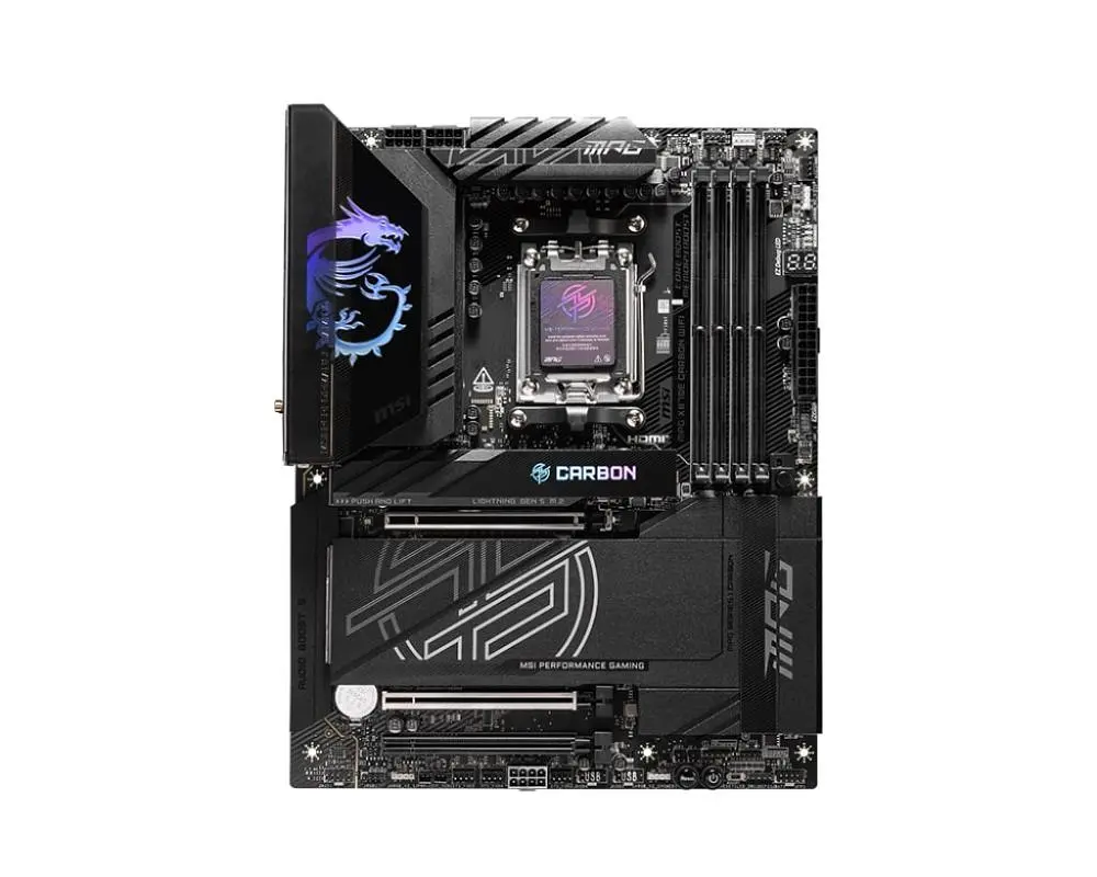 Материнська плата MSI MPG X870E Carbon WiFi Socket AM5 (MPG X870E CARBON WIFI) - фото 2