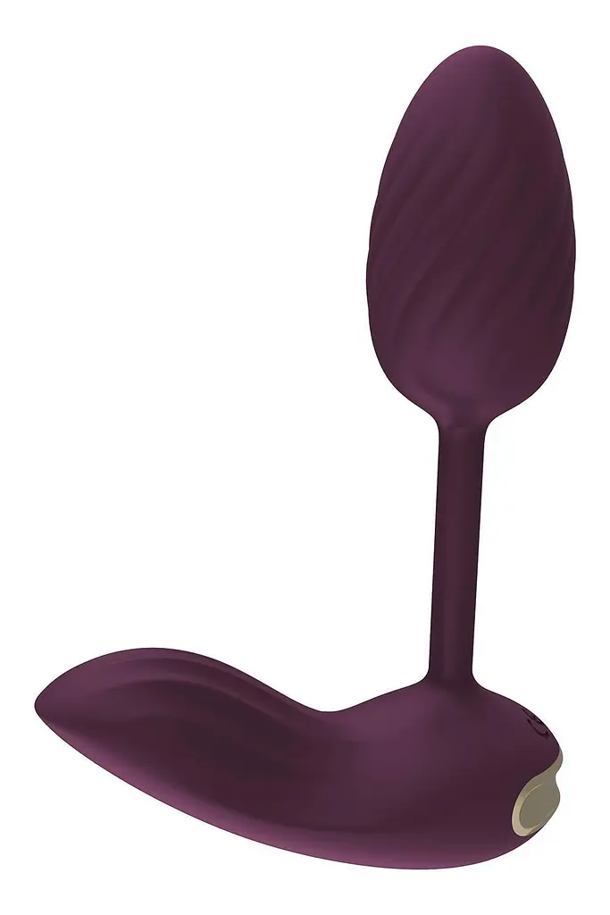 Віброяйце Dream Toys Essentials Flexible Wearable Vibrating Egg, 10 см (фіолетовий) - фото 4