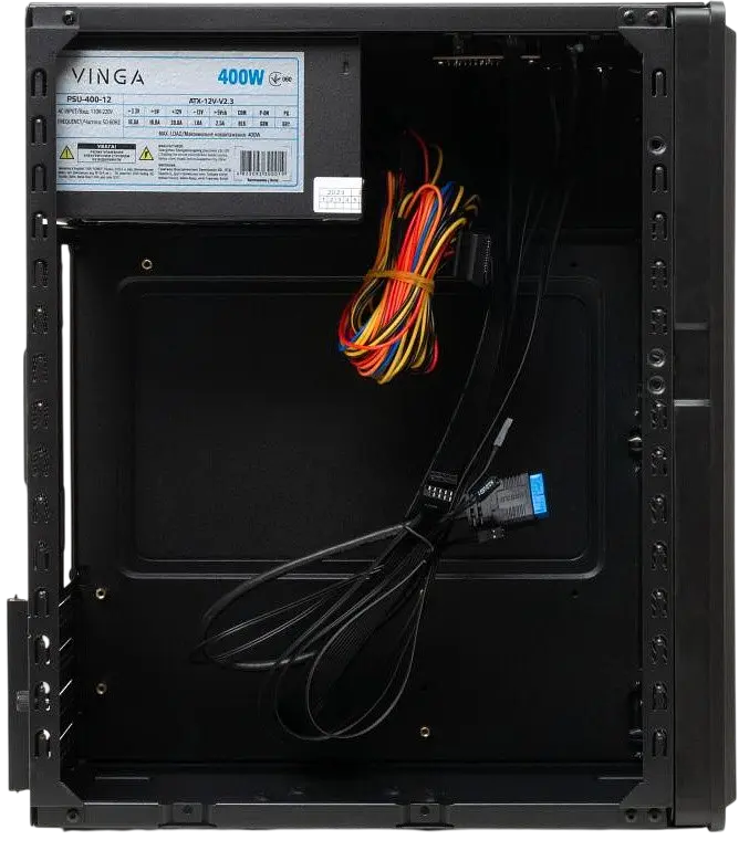 Корпус Vinga CS117 400W Black - фото 4