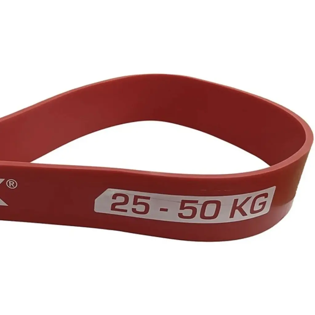 Резинка для фітнесу York Fitness 25-50кг - 2080x45x4,5 мм, червоний - фото 4