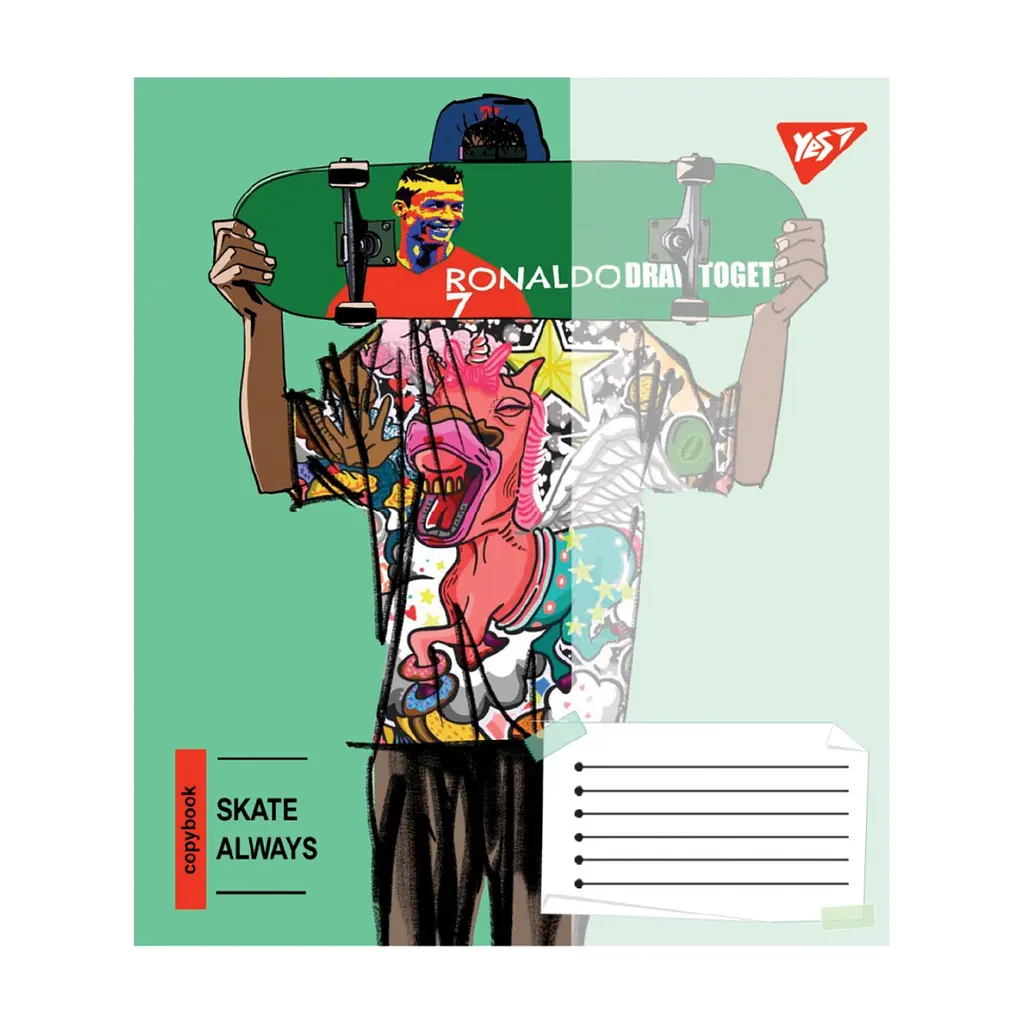 Зошит Yes Skate is always А5 60 аркушів лінія (767816), в асортименті - фото 4