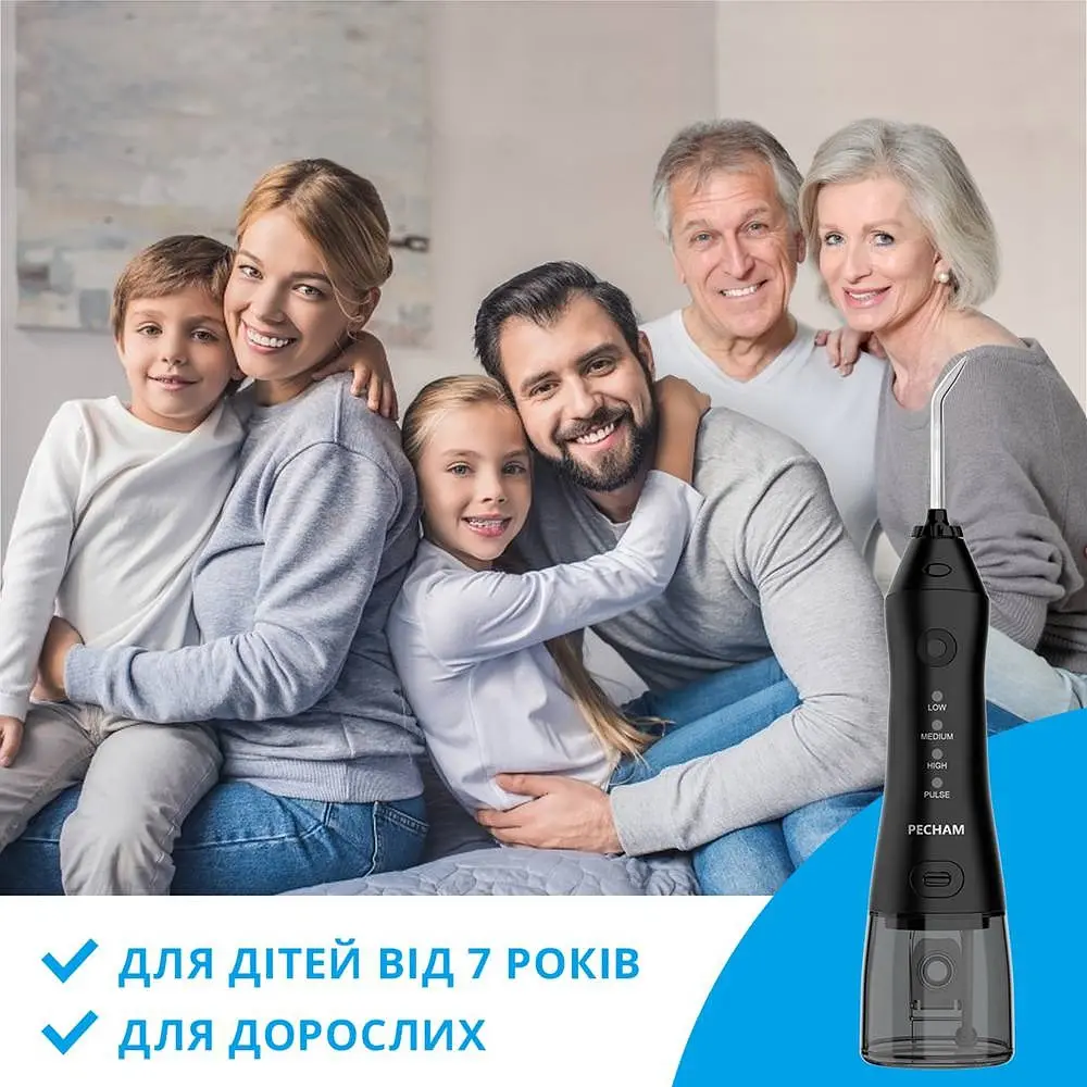 Іригатор Pecham Travel PC-1581 Чорний - фото 3