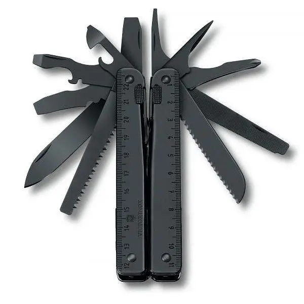 Мультитул Victorinox Swisstool BS 115мм,29функ,чорн.лезо,чорн+чорн.нейлон.чохол