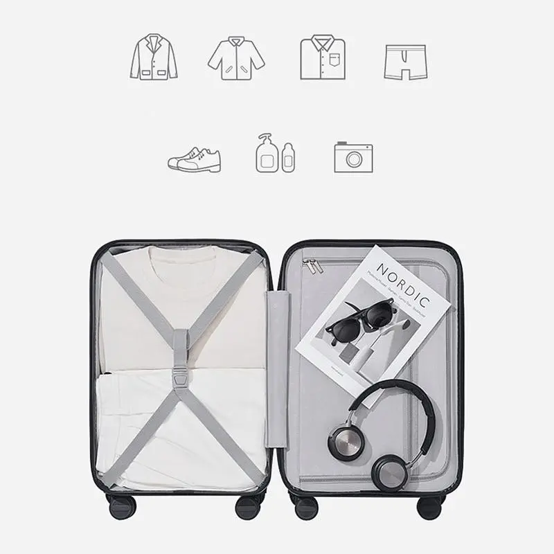 Валіза 90FUN NINETYGO Seine Luggage 20` Black (6941413218146) [172846] - фото 10