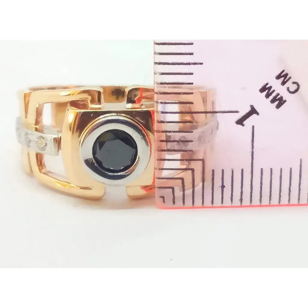 Золоте чоловіче кільце Імперія золота з фіанітами. ПЧ041І 20 - фото 5