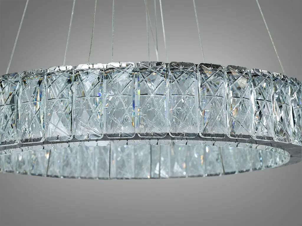 Підвісна люстра LED Diasha 575/500+320HR хром 82 Вт 4510 Лм - фото 9