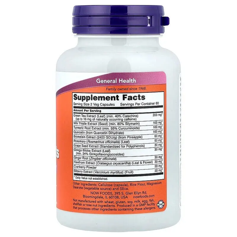 Антиоксидантный комплекс NOW Super Antioxidants, 120 вегакапсул. - фото 2
